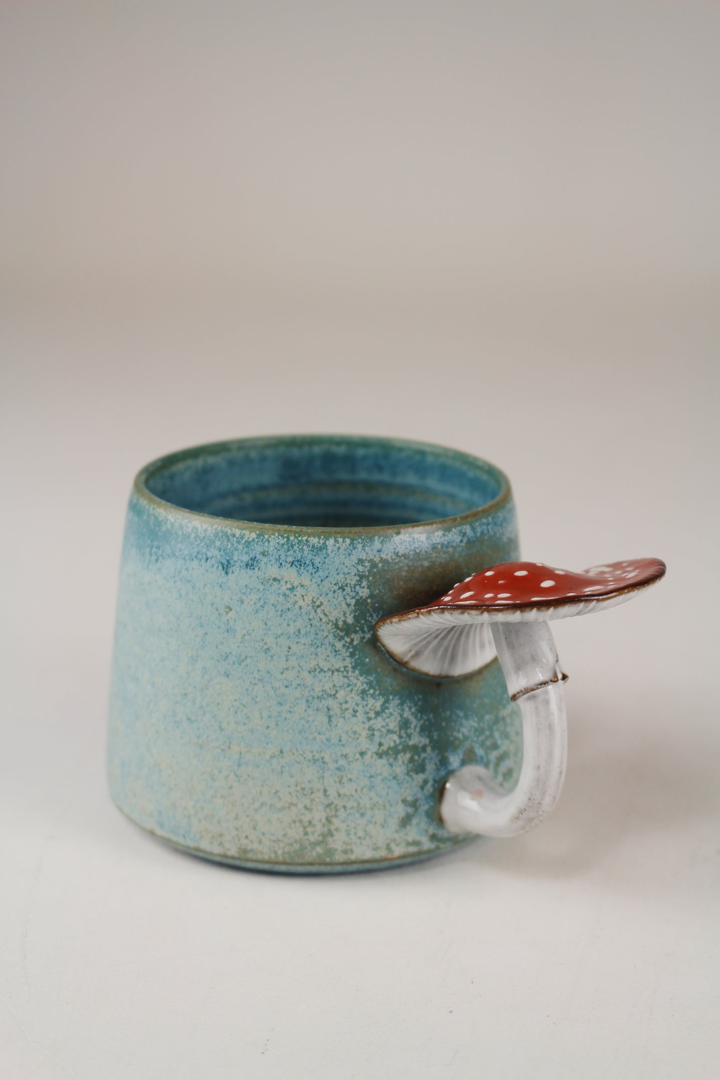 Antique Turquoise Amanita Mug