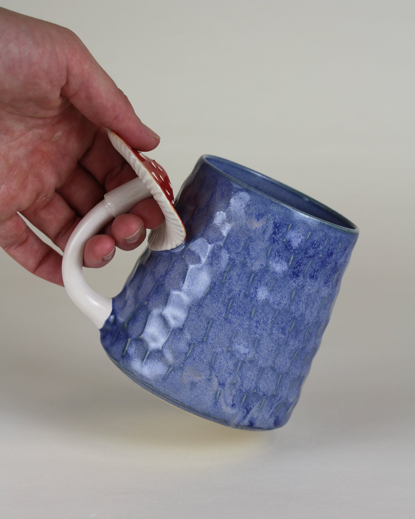 Carved Bluebell Amanita Mug