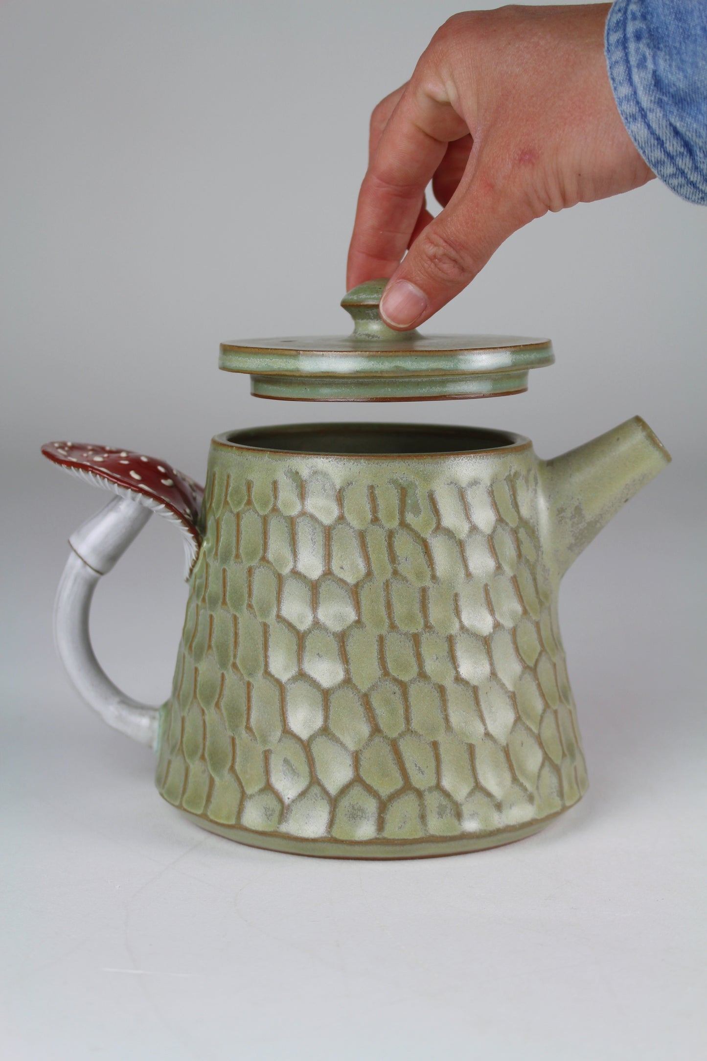 Sage Amanita Teapot