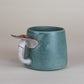 Antique Turquoise Amanita Mug