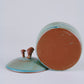 Mushroom Jar in antique turquoise