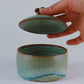 Mushroom Jar in antique turquoise